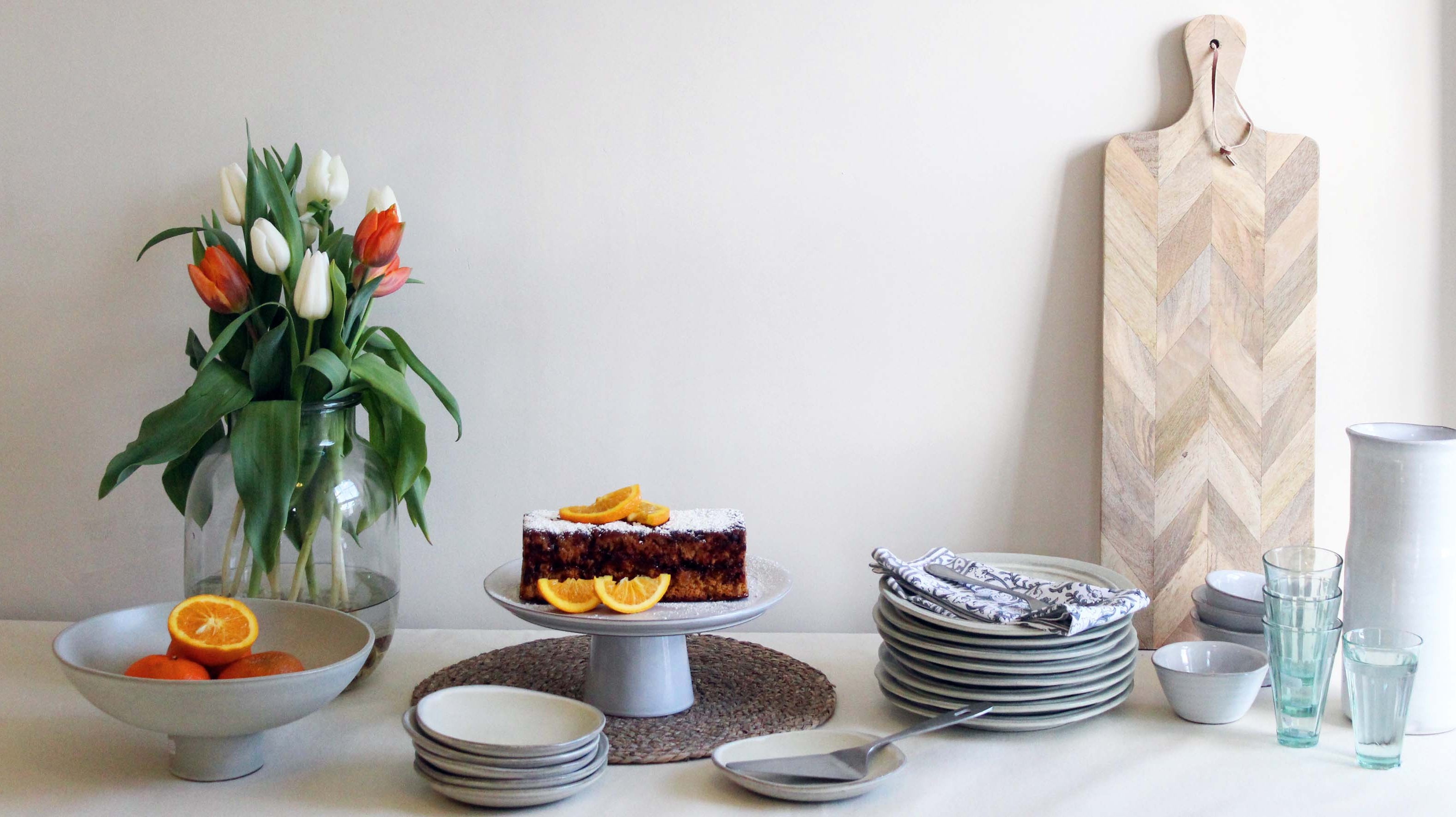 Deco Shop Machynlleth sells homeware, crockery, Farrow and Ball paint. Pictured: tableware.