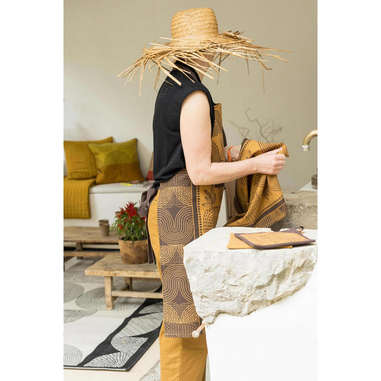 Amber 'Etna' Recycled Cotton Mix Pot Holder