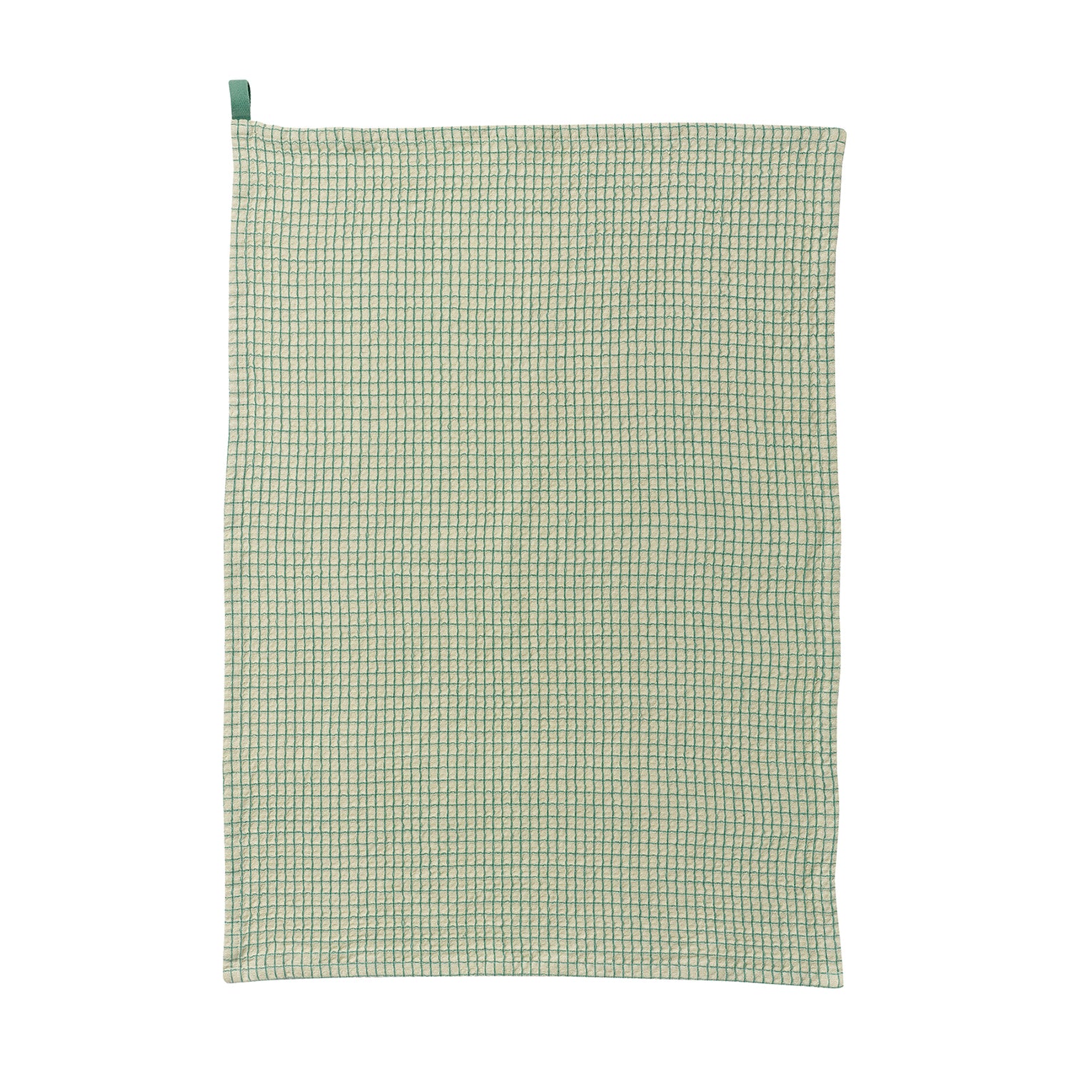 Mint Two-Tone Waffle Cotton Tea Towel, 50 x 70 cm