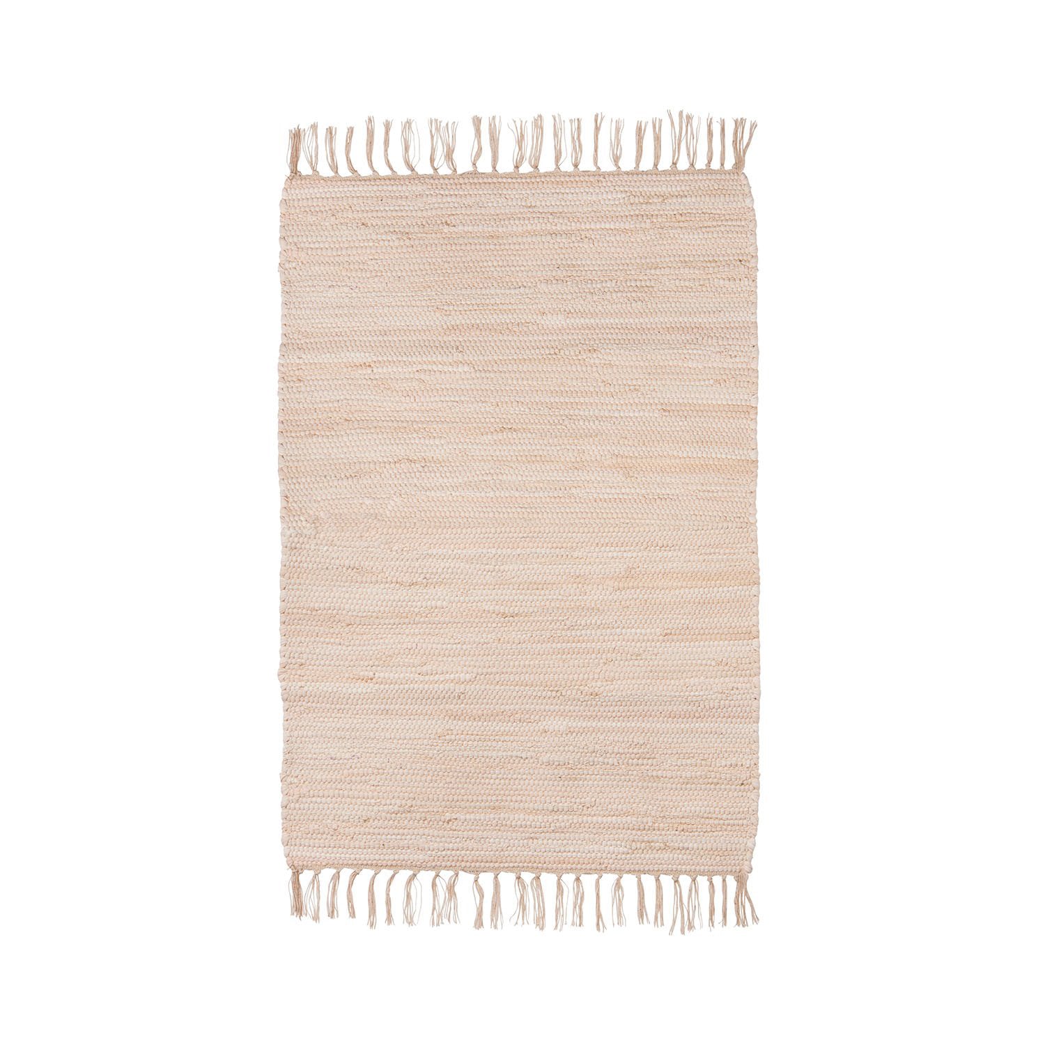 Vanilla Cotton Chindi Rug, 60 x 90 cm