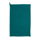 Peacock Blue Waffle Cotton Tea Towel, 50 x 70 cm