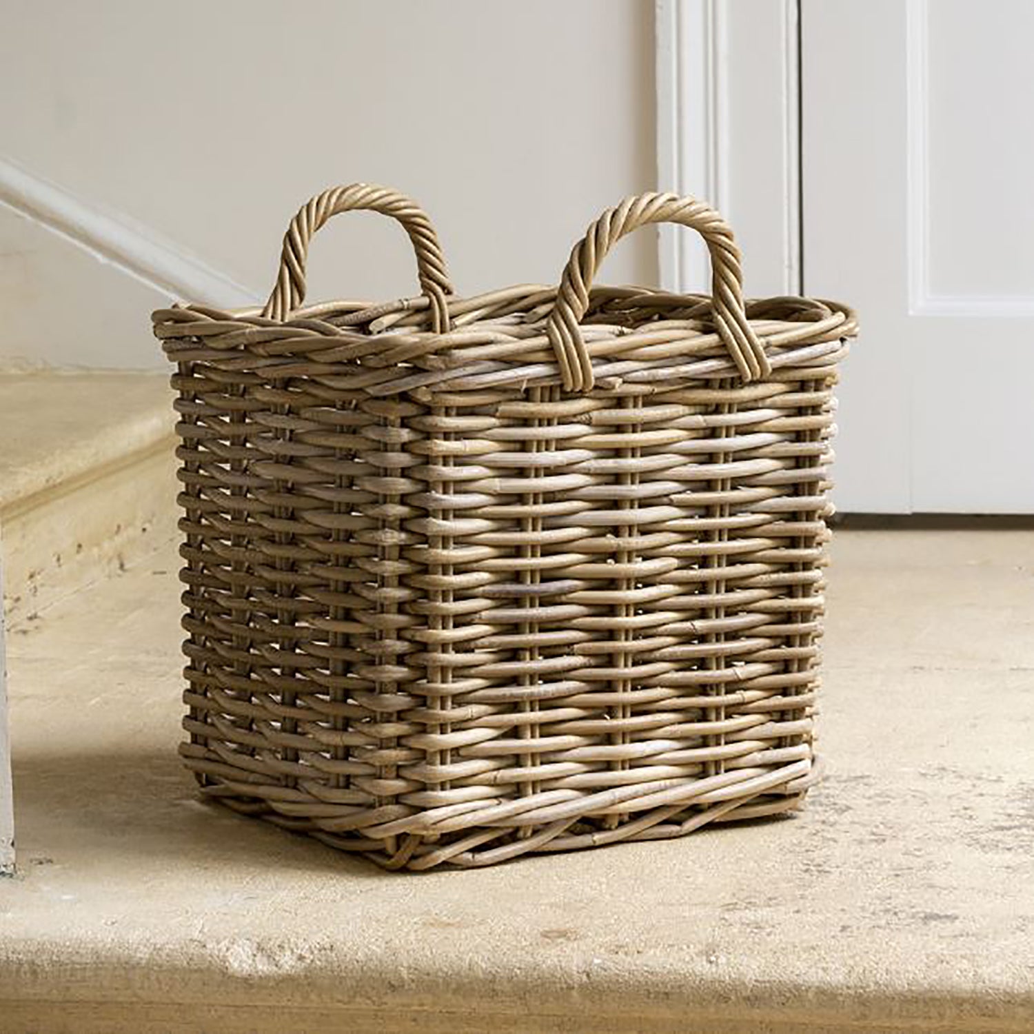 Square Log Basket, Small The Deco Shop Ltd