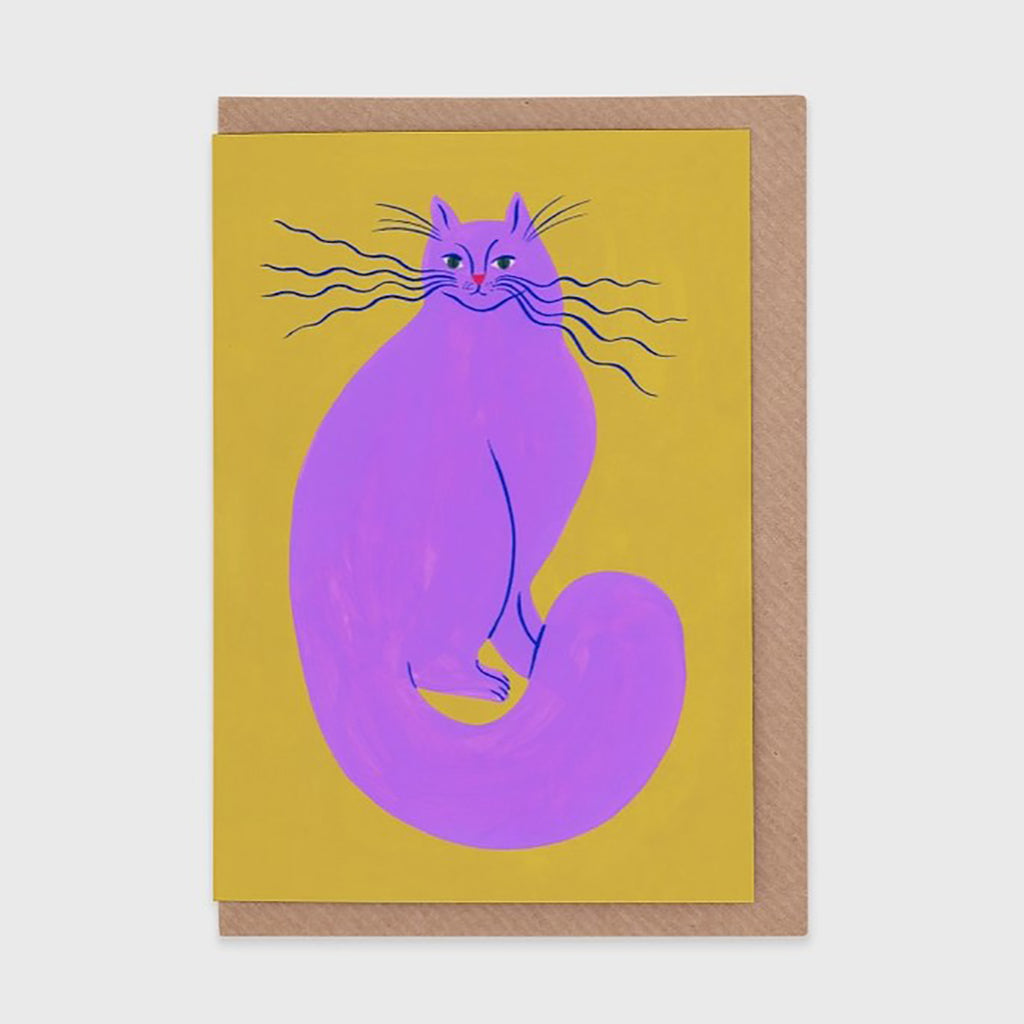 Electric Whiskers Greetings Card