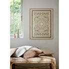 'Papercut Wheel' Desert Print on Handmade Cotton Paper
