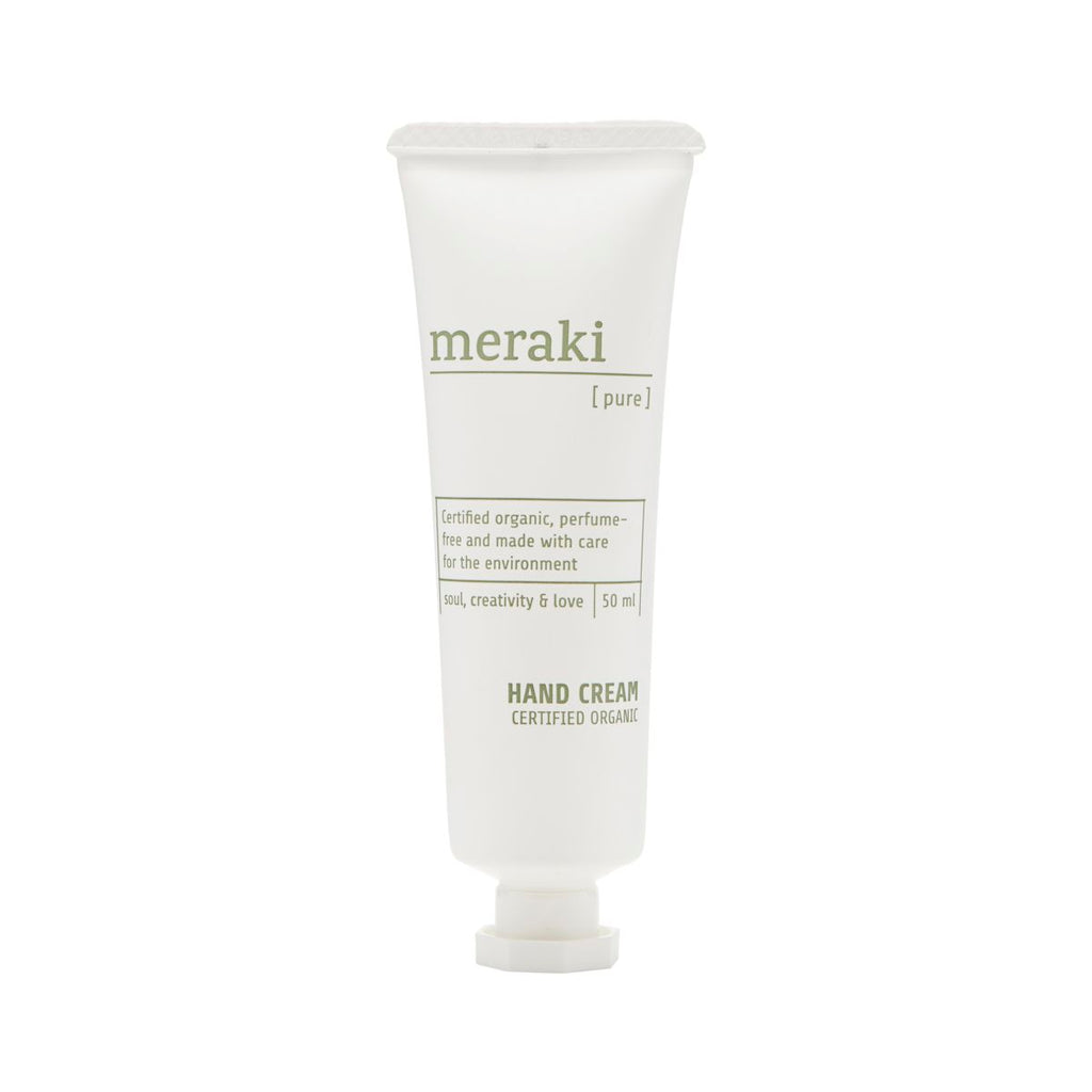 Meraki scent free hand cream organic.
